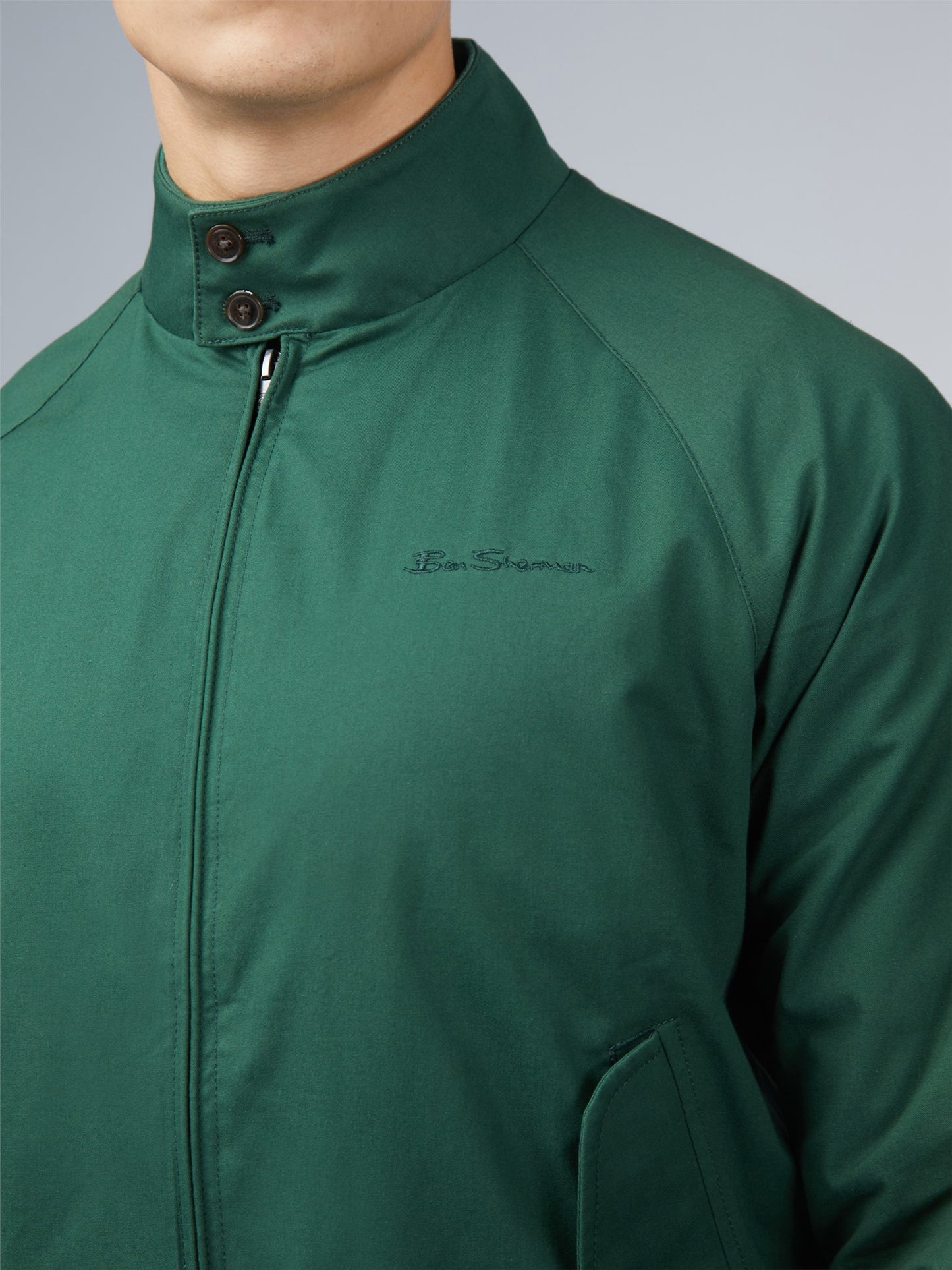 Ben Sherman Harrington Jacket - Green