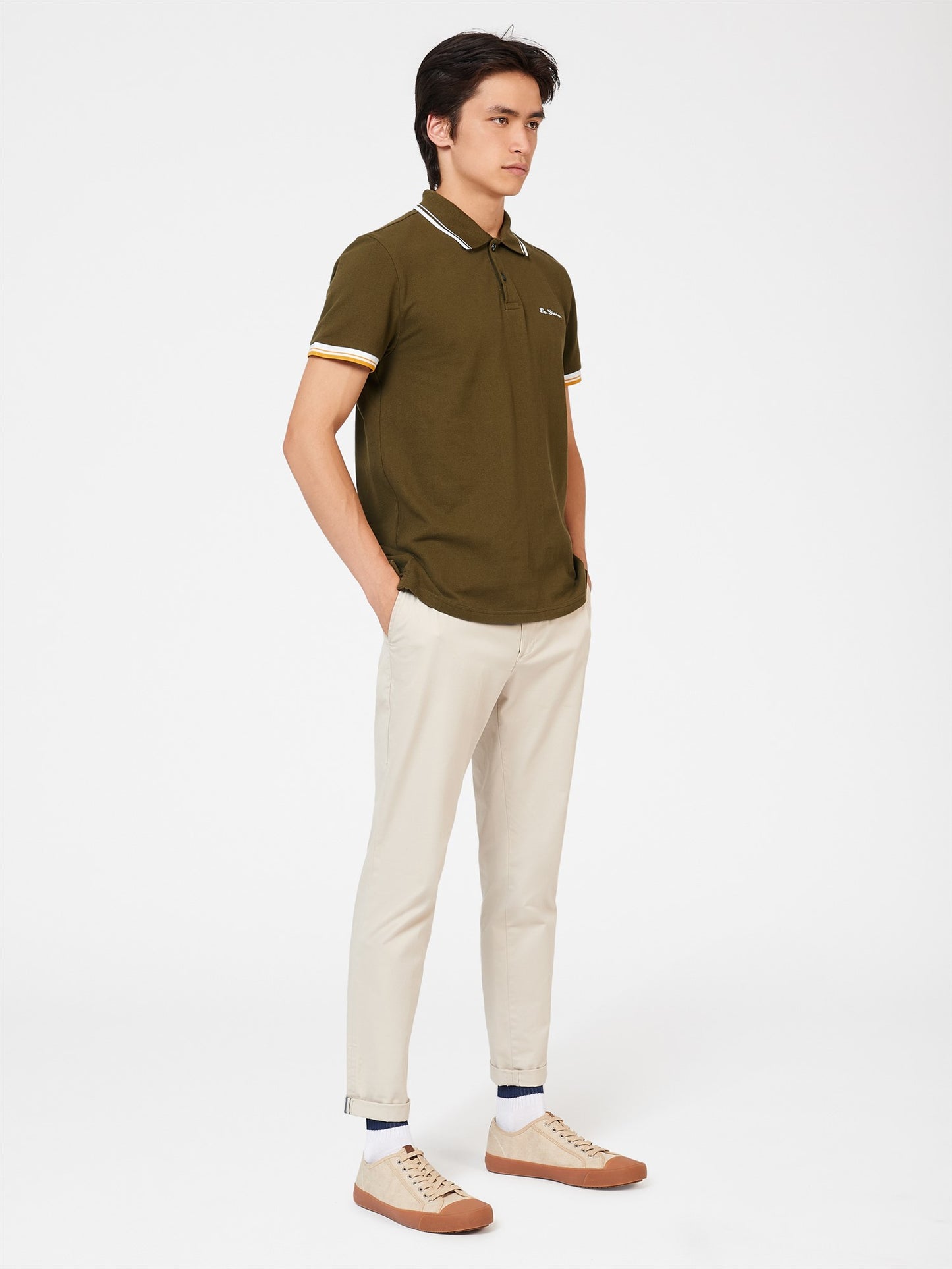 Signature Pique Polo - Khaki