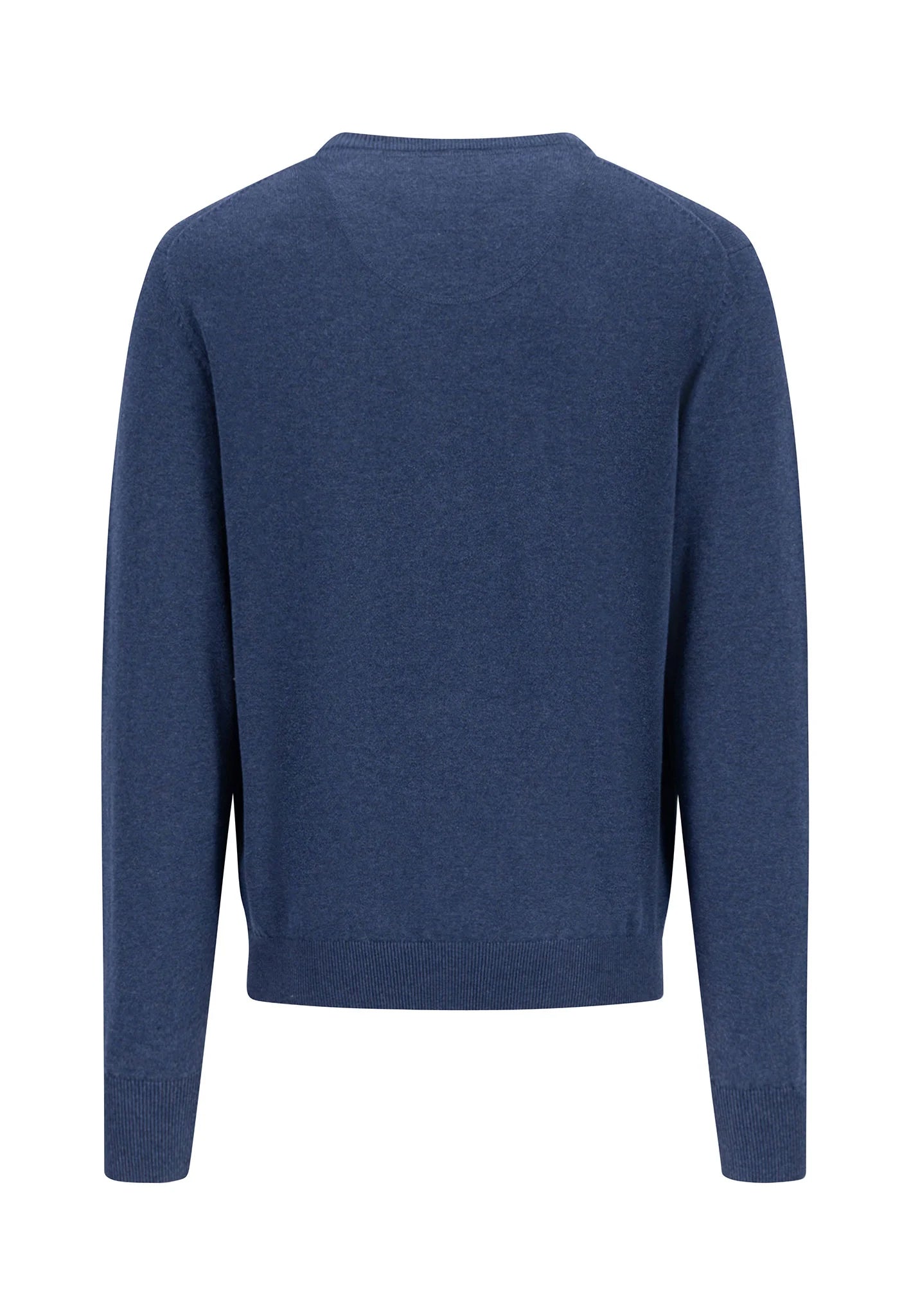 FINE-KNIT SWEATER WITH A CREW NECK - Night
