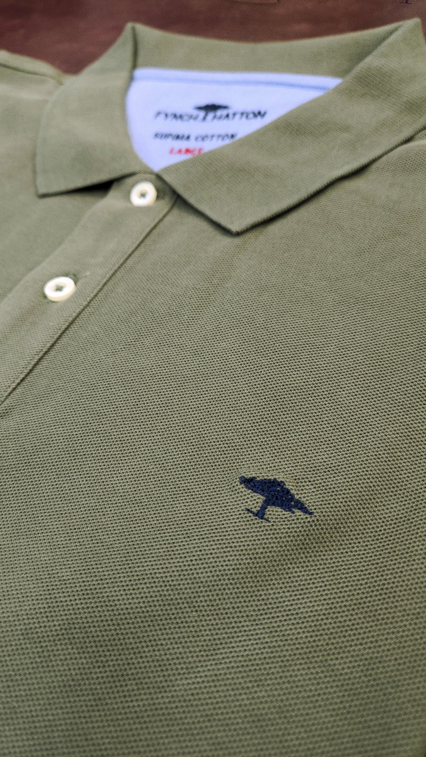 Supima-Cotton Classic Polo - Dusty Olive