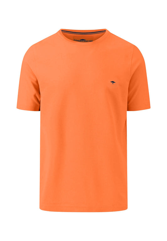 Cotton Pique T-Shirt - Papaya