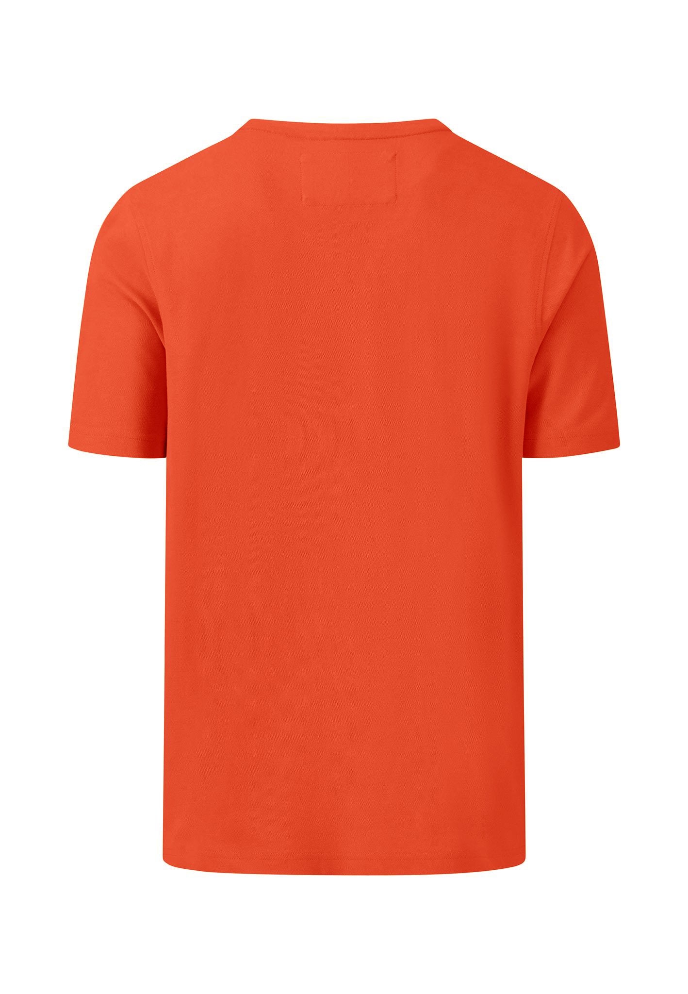 Cotton Pique T-Shirt - Orient Red
