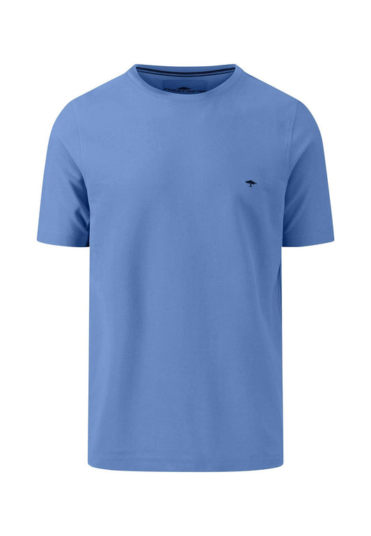 Cotton Pique T-Shirt - Crystal Blue