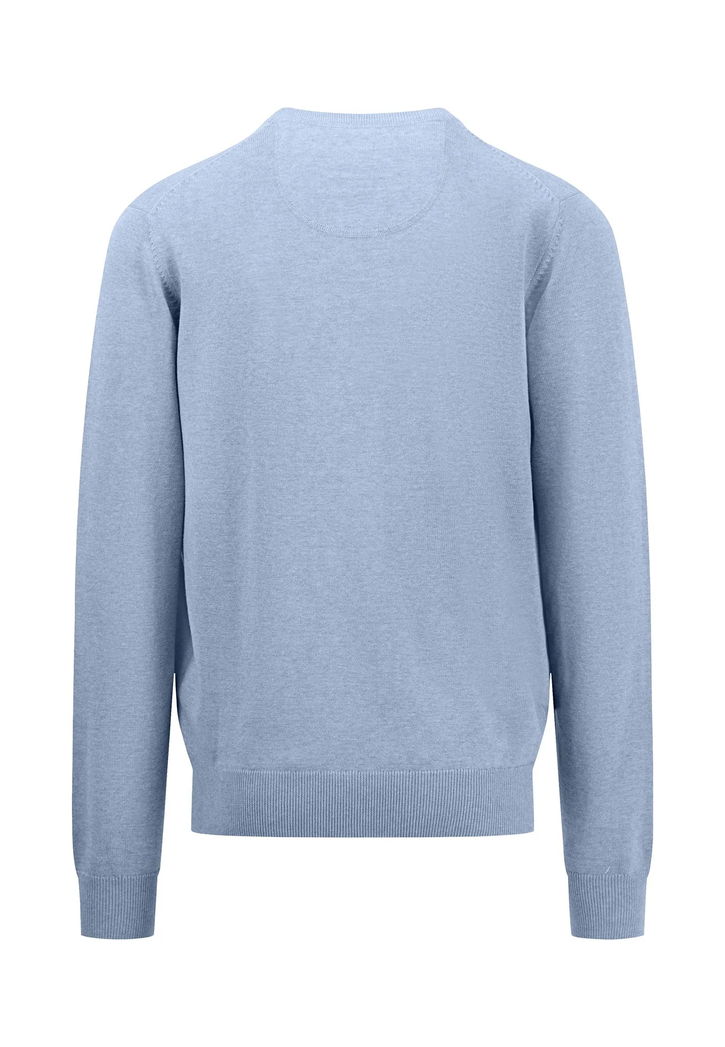 SOFT COTTON SWEATER WITH A V-NECK - Summer Breeze