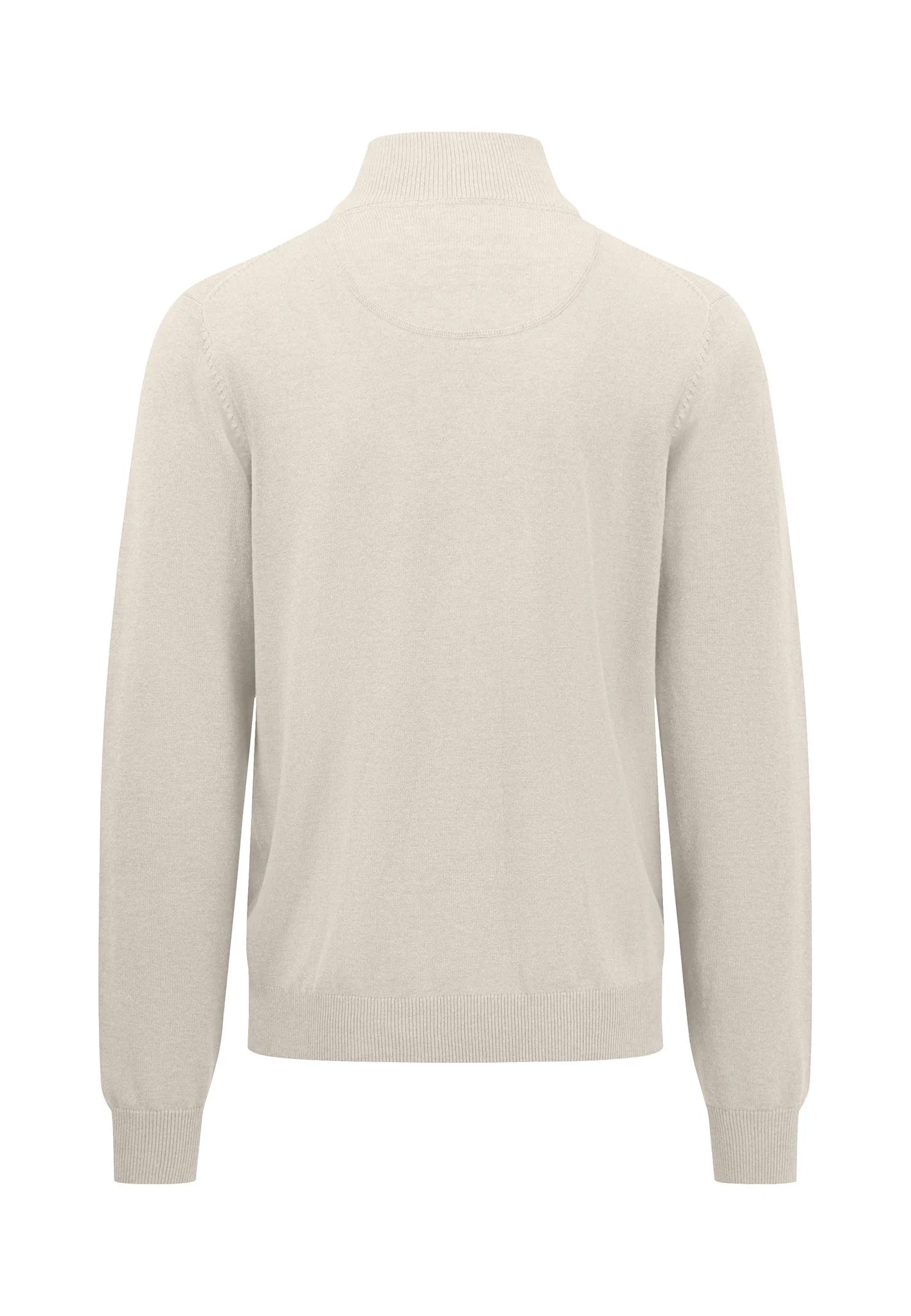 Super-soft Cotton Quarter Zip - Off-White