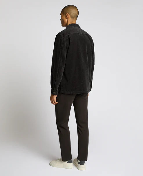 Regular Fit Corduroy Shacket - Charcoal