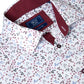 Cotton-Rich Button-Down Long-Sleeve Shirt - Leaf Pattern