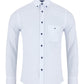 Pure-Cotton Button-Down Long-Sleeve Shirt - White Trick