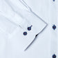 Pure-Cotton Button-Down Long-Sleeve Shirt - White Trick