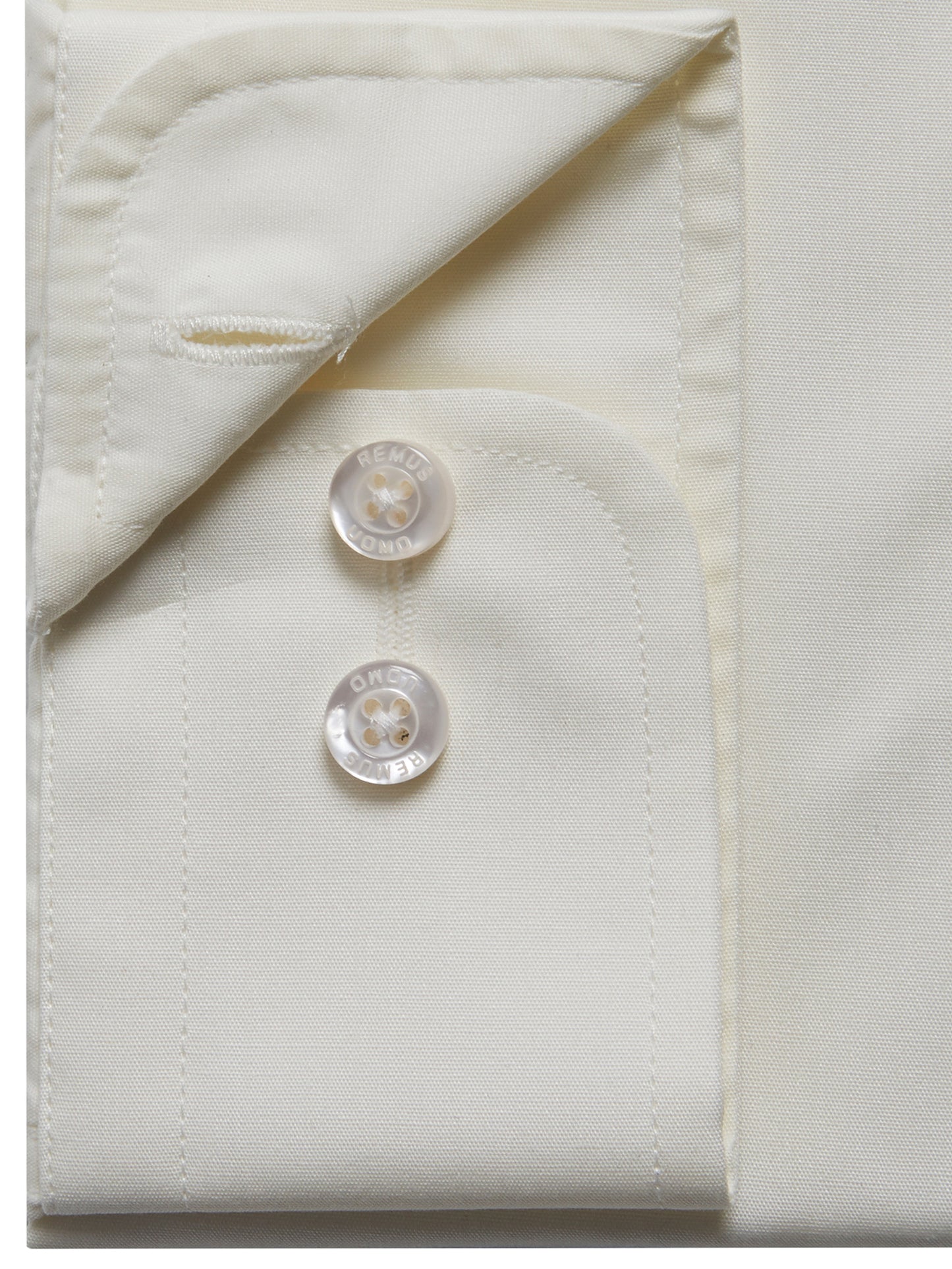 Tapered Fit Long Sleeve Shirt - Cream