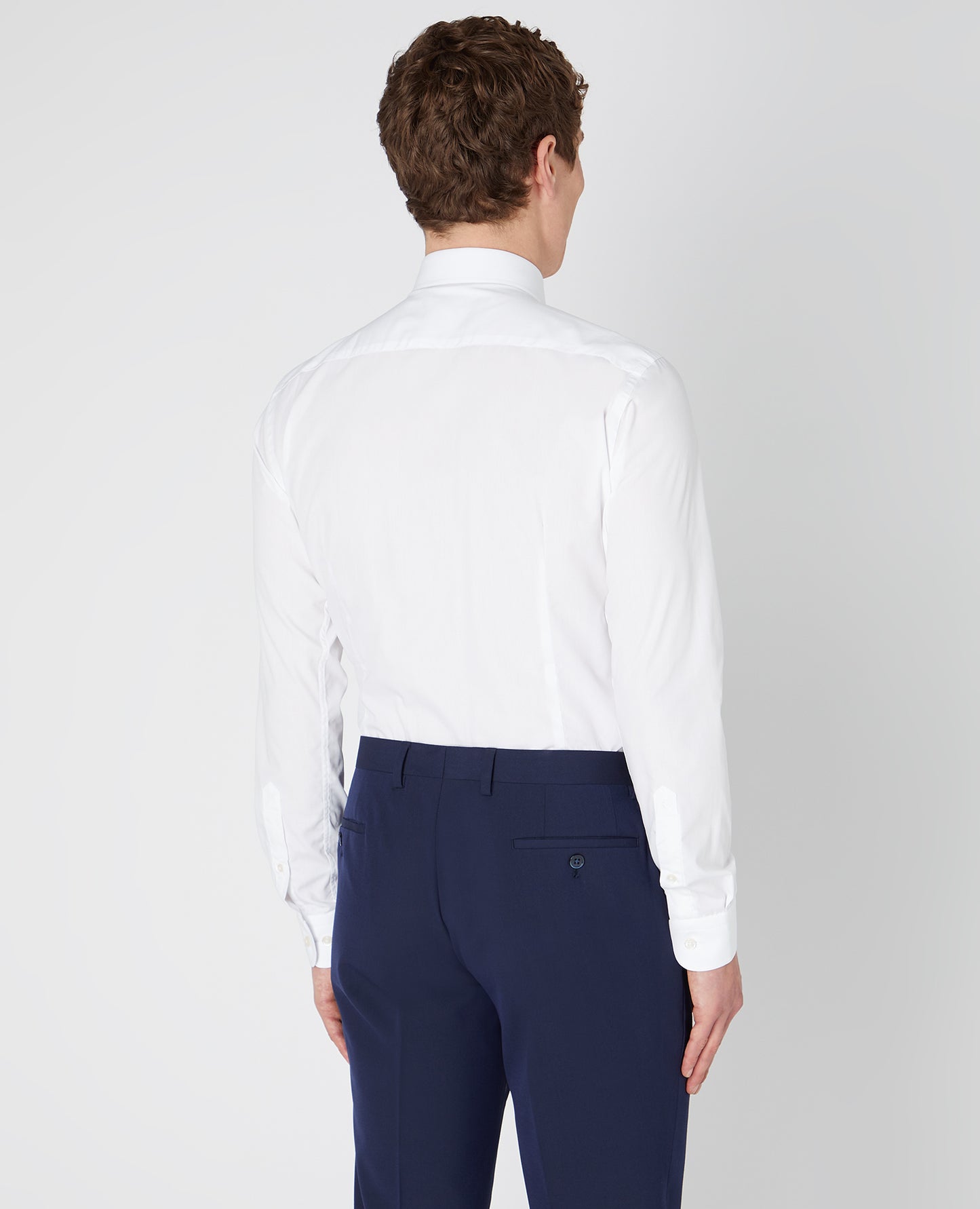 Slim Fit Long Sleeve Shirt - White