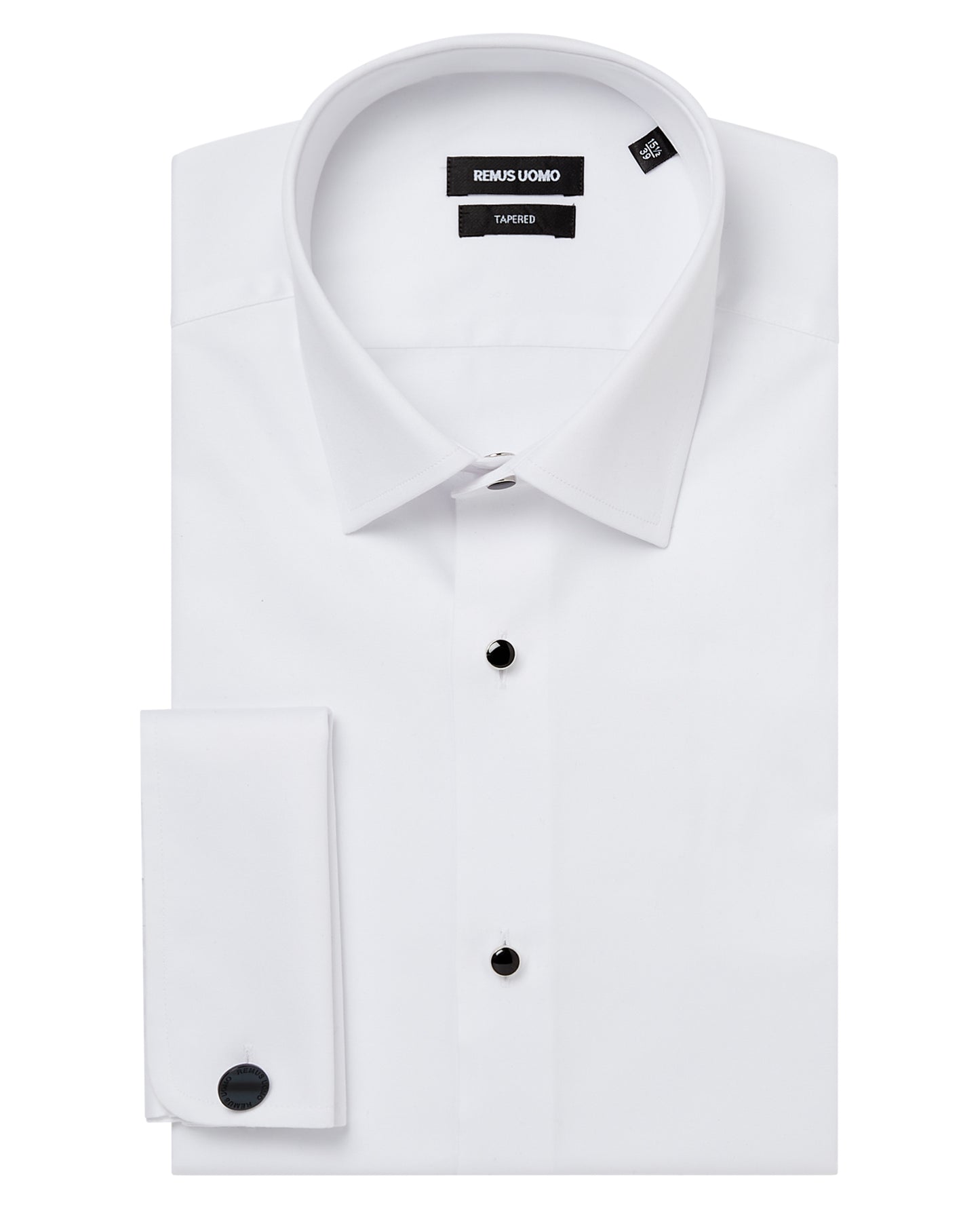 Tapered Fit Dress Shirt with Removable Studs