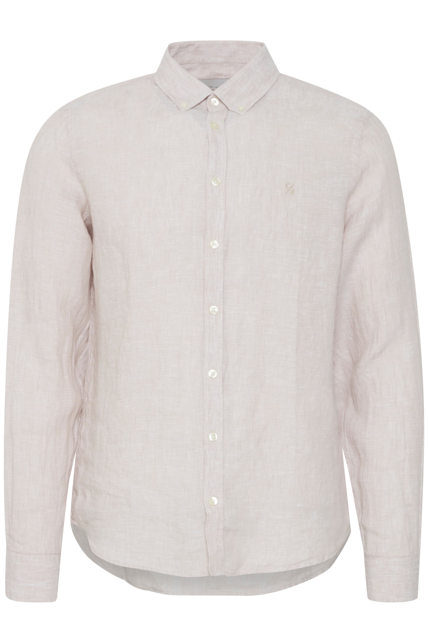 CFANTON Linen Long Sleeve Shirt - Beige
