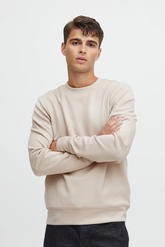 Lightweight Crew Sweater - Stone