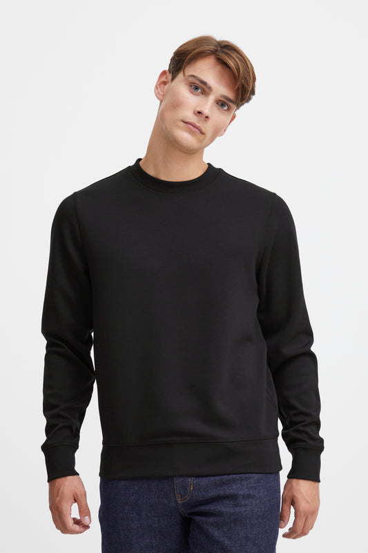 Lightweight Crew Sweater - Black