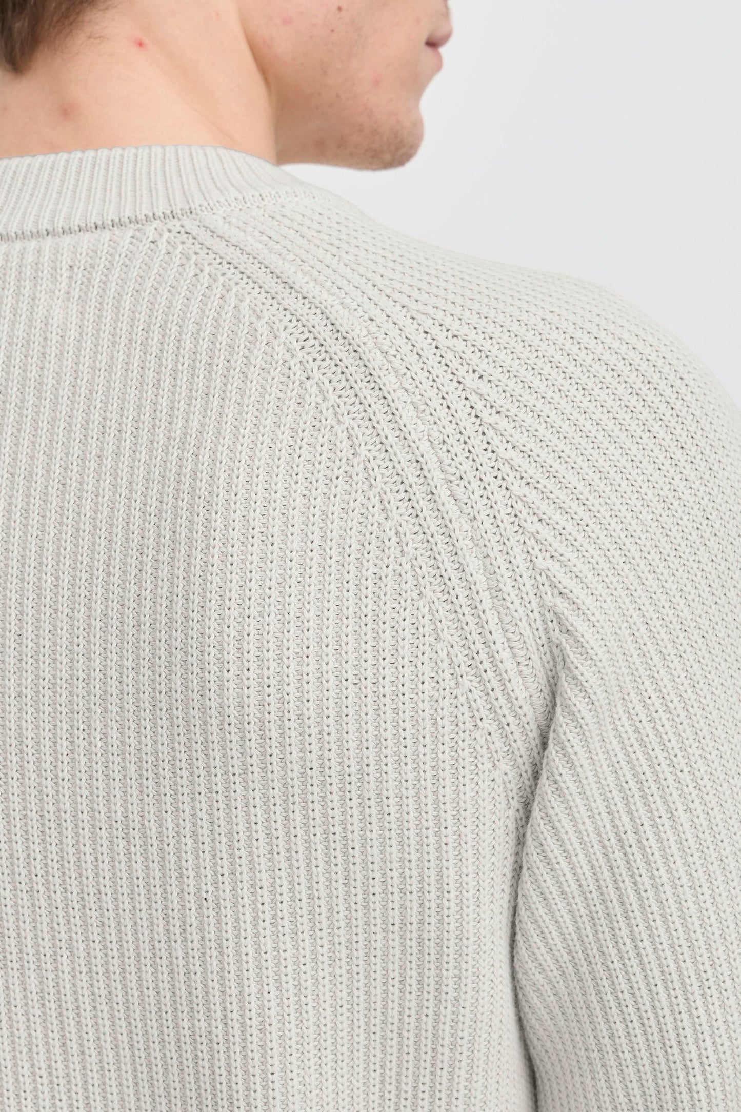 Classic Fine Cable Knit Cotton Jumper - Ecru