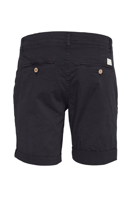 Cotton Blend Chino Shorts - Bland