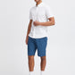 Cotton-Rich Woven Tailored Shorts - Navy