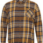 BigMens - Brushed-Cotton Check Shirt - Tan & Navy