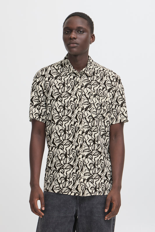 BHAVIAN Floral Shirt - Black