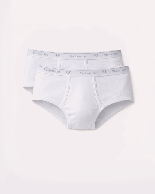 Men's Cotton Executive Briefs x 2 (2213) - White