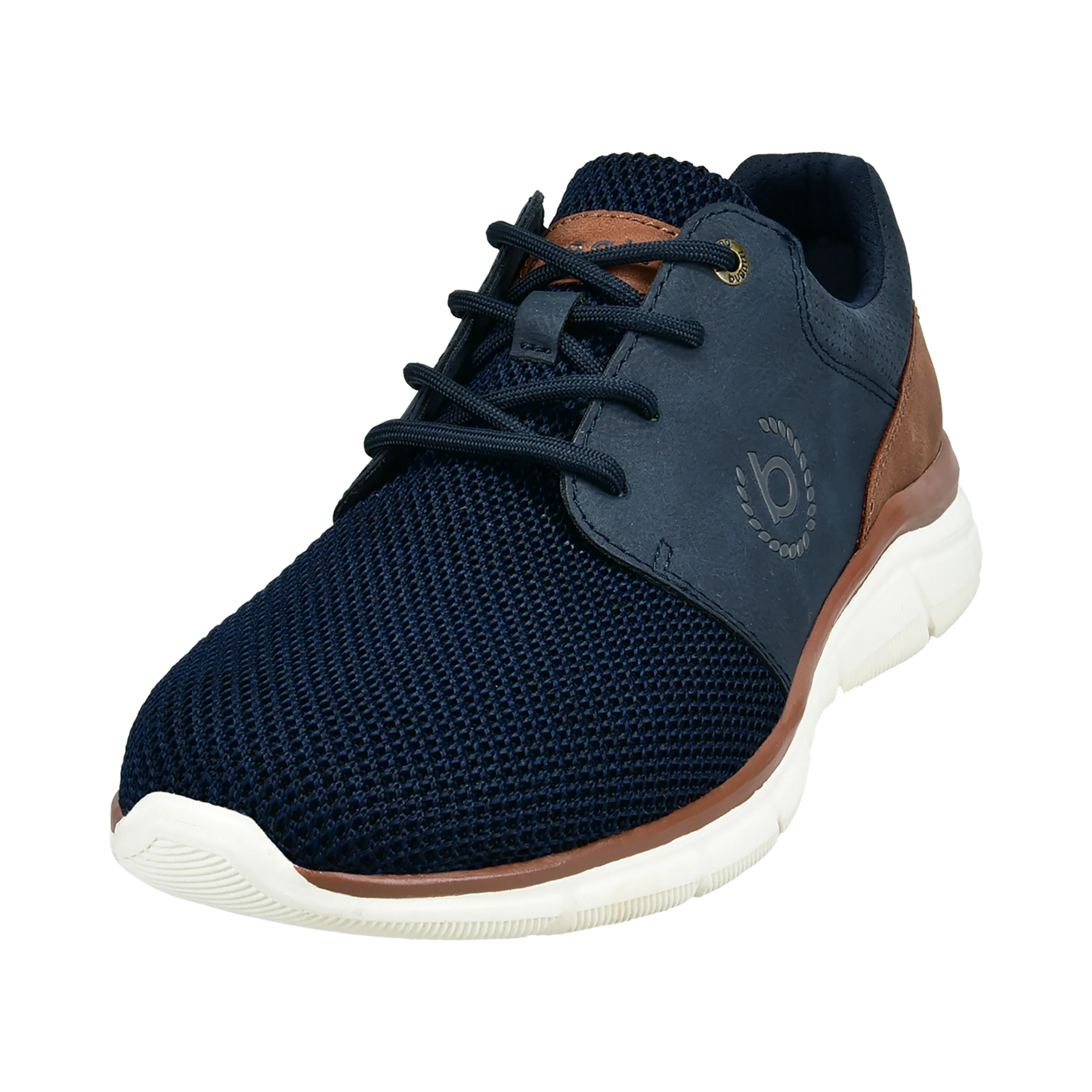 Light-weight Breathable Sneaker - Navy / Tan / White