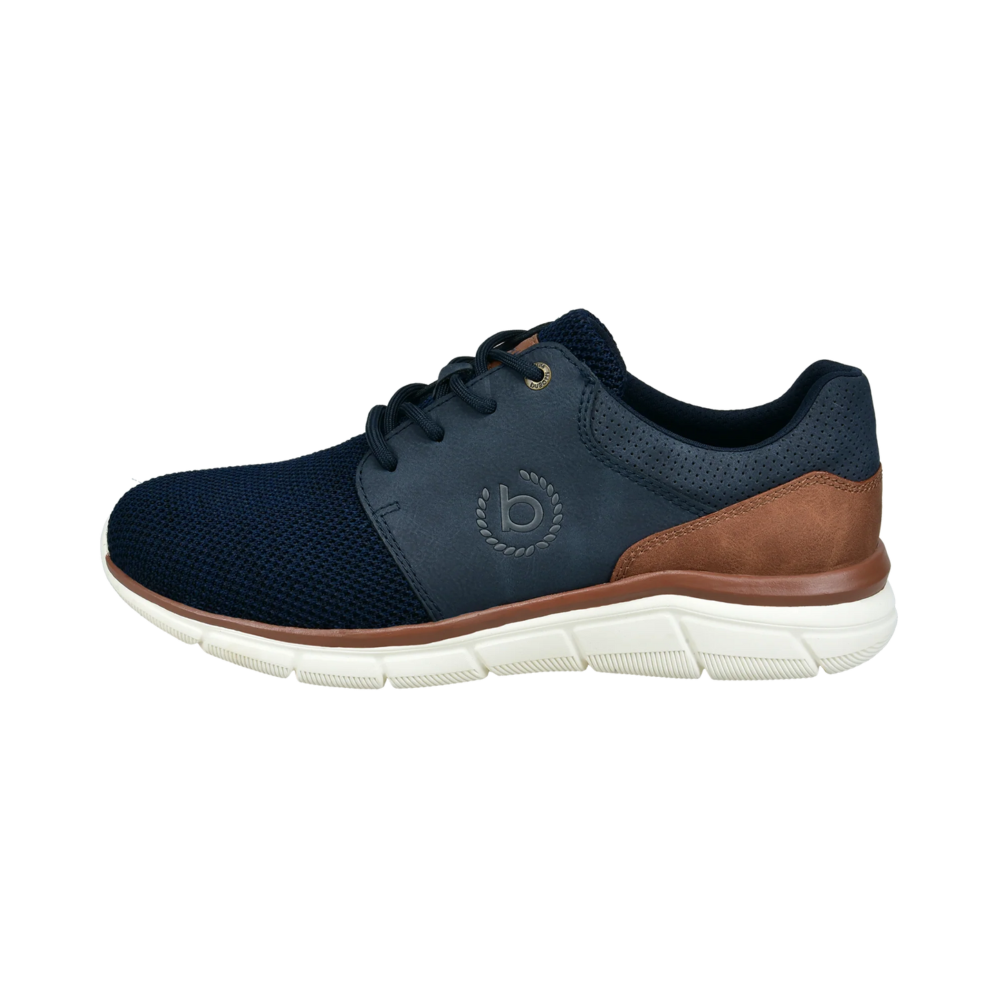 Light-weight Breathable Sneaker - Navy / Tan / White