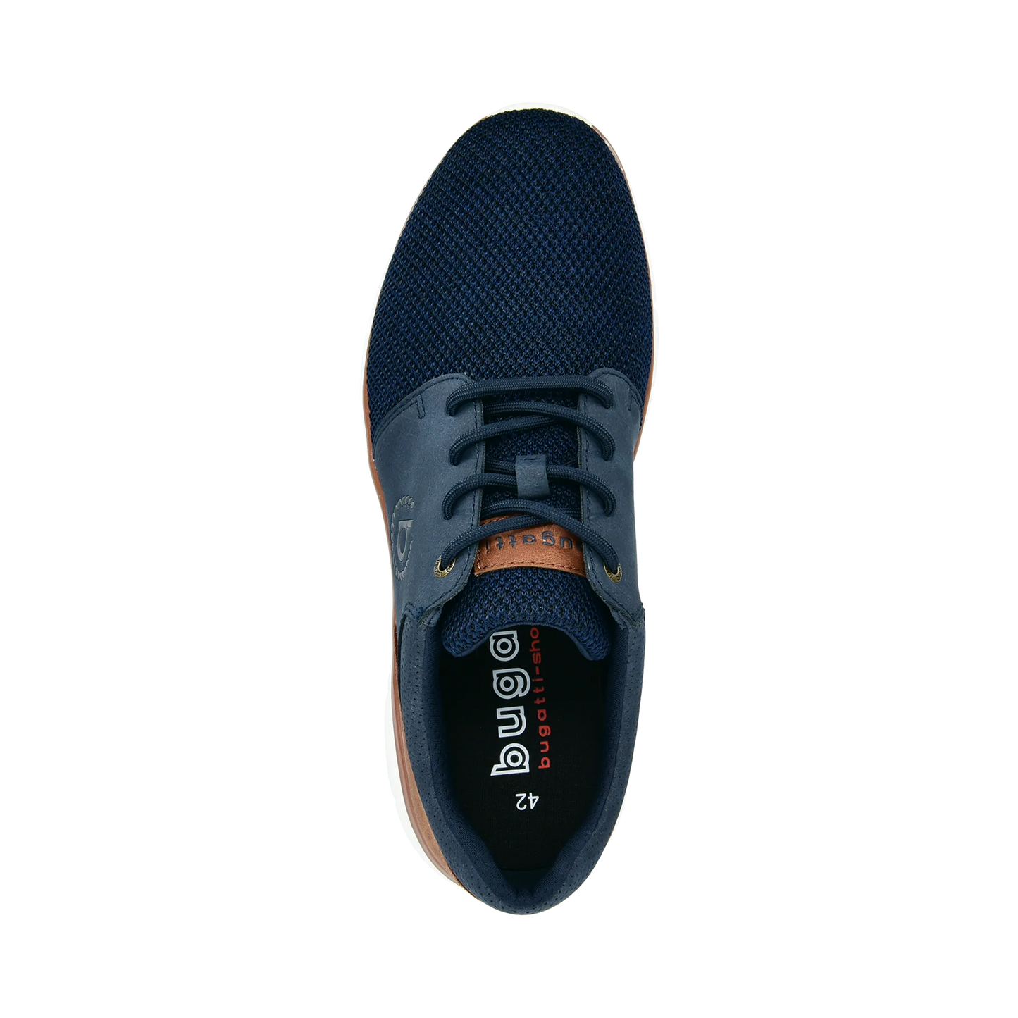 Light-weight Breathable Sneaker - Navy / Tan / White