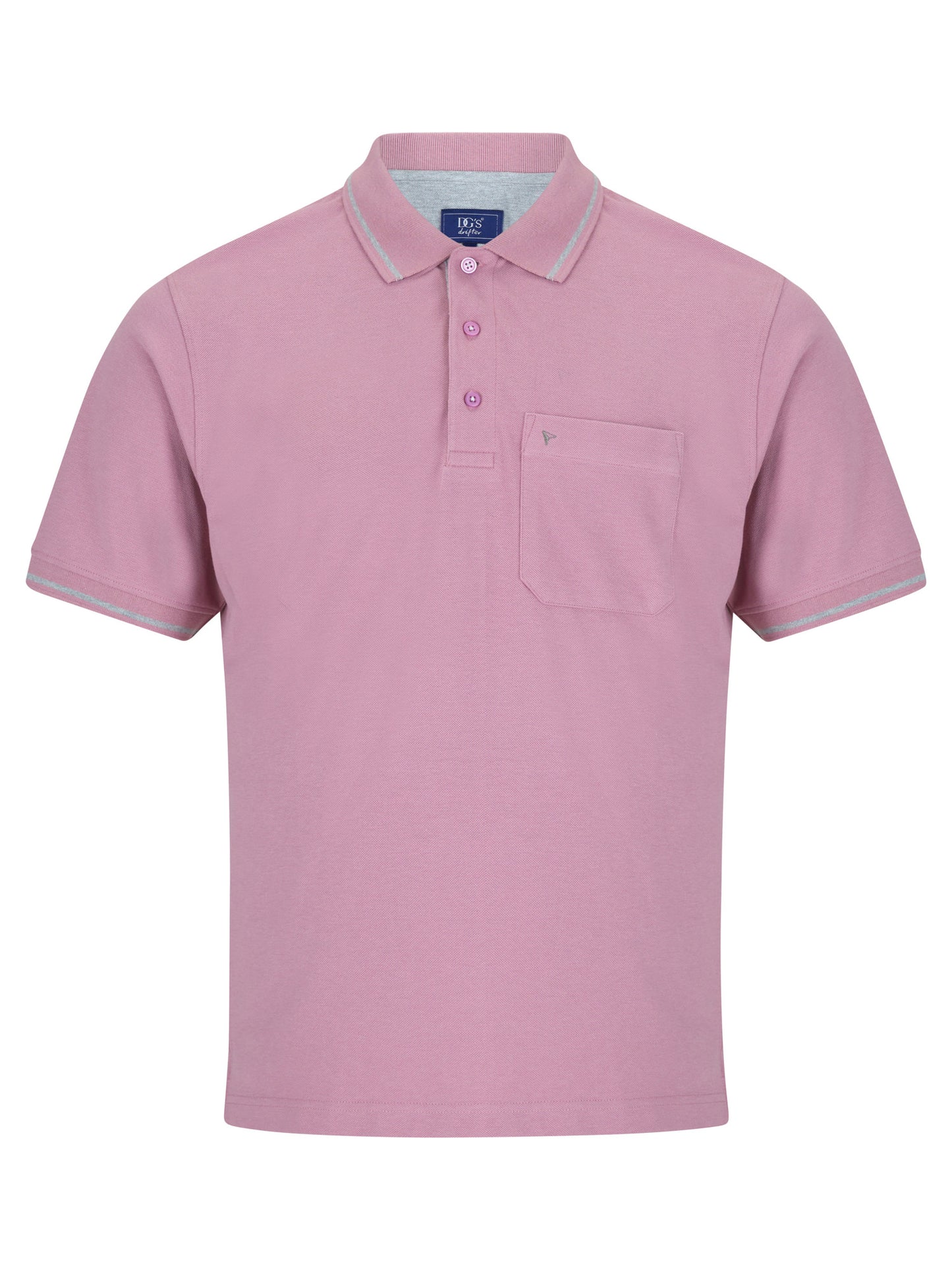 DG's Drifter Short Sleeve Polo Top - Pink