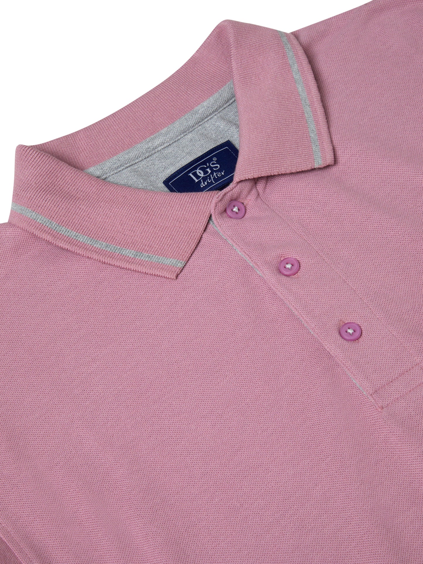 DG's Drifter Short Sleeve Polo Top - Pink