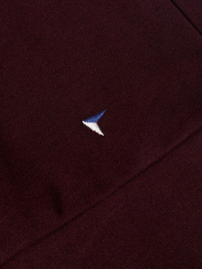 Cotton-Rich Quarter Zip - Burgundy