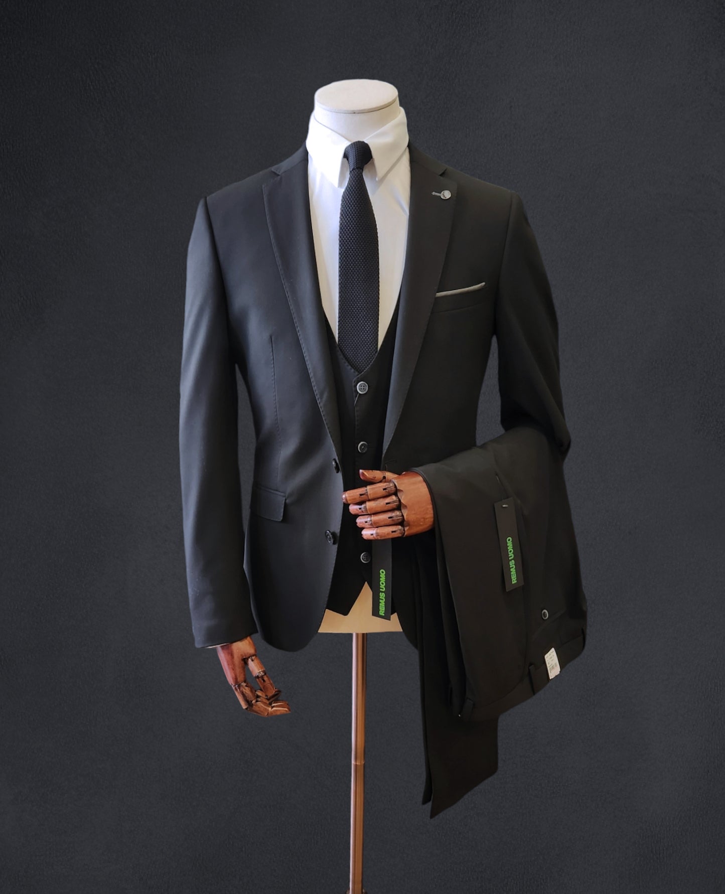 Remus Slim Fit Suit Jacket - Black