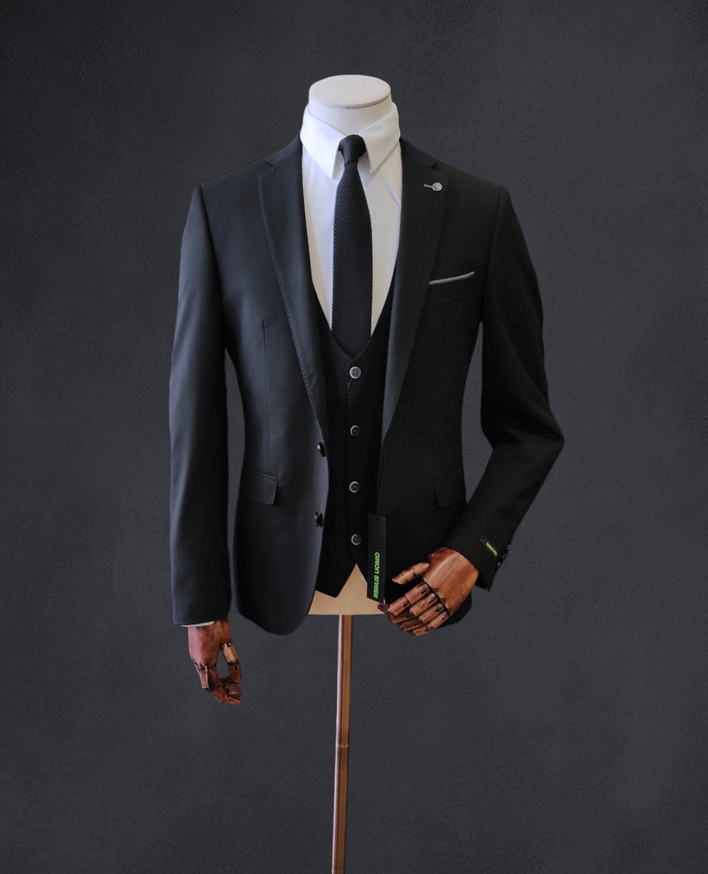 Remus Slim Fit Suit Jacket - Black