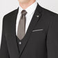 Slim Fit Polyviscose Suit Jacket - Black