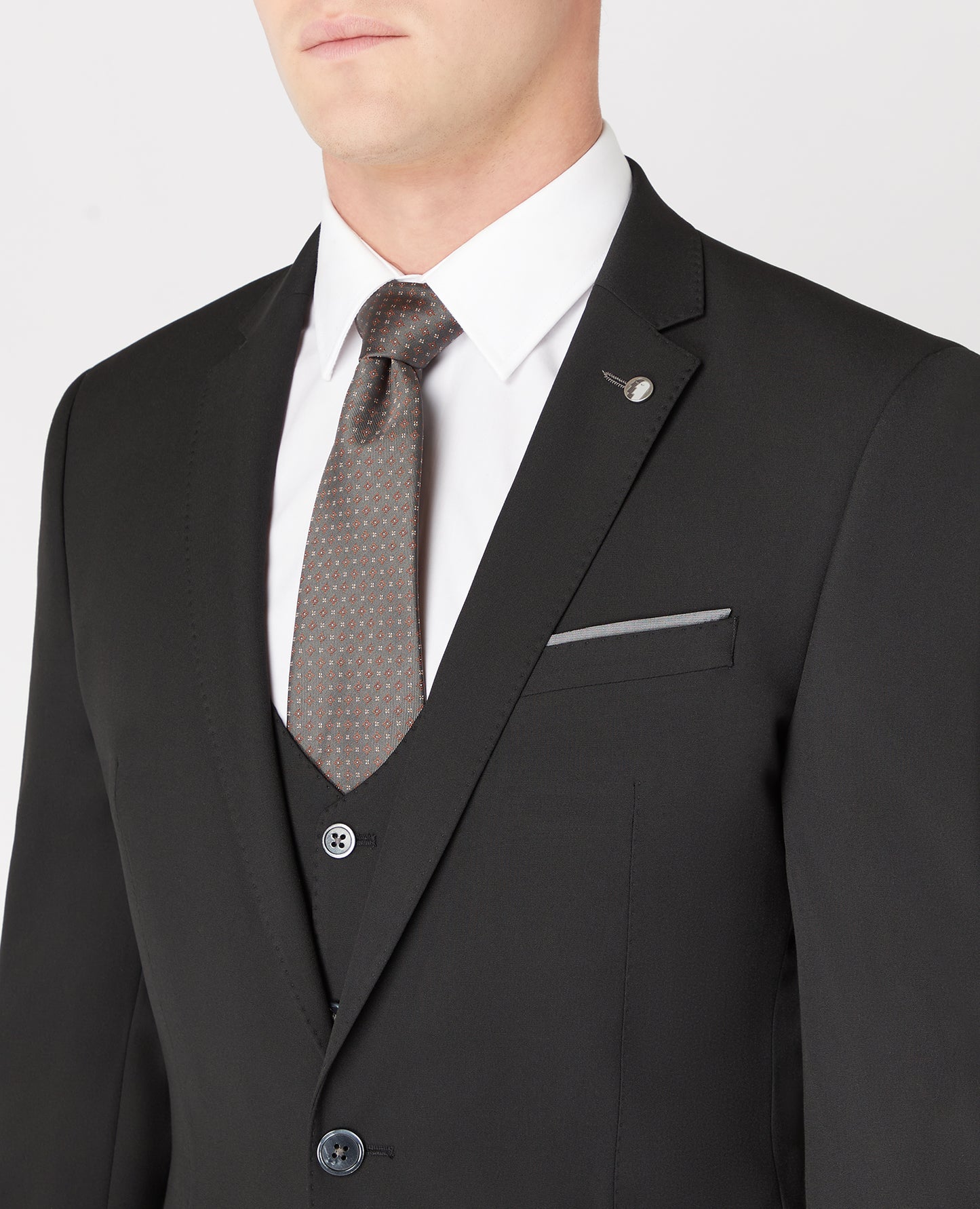 Remus Slim Fit Suit Jacket - Black