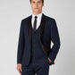 Slim Fit Wool-Rich Dinner Suit Waistcoat - Navy