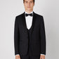 Slim Fit Wool-Rich Dinner Suit Waistcoat - Black
