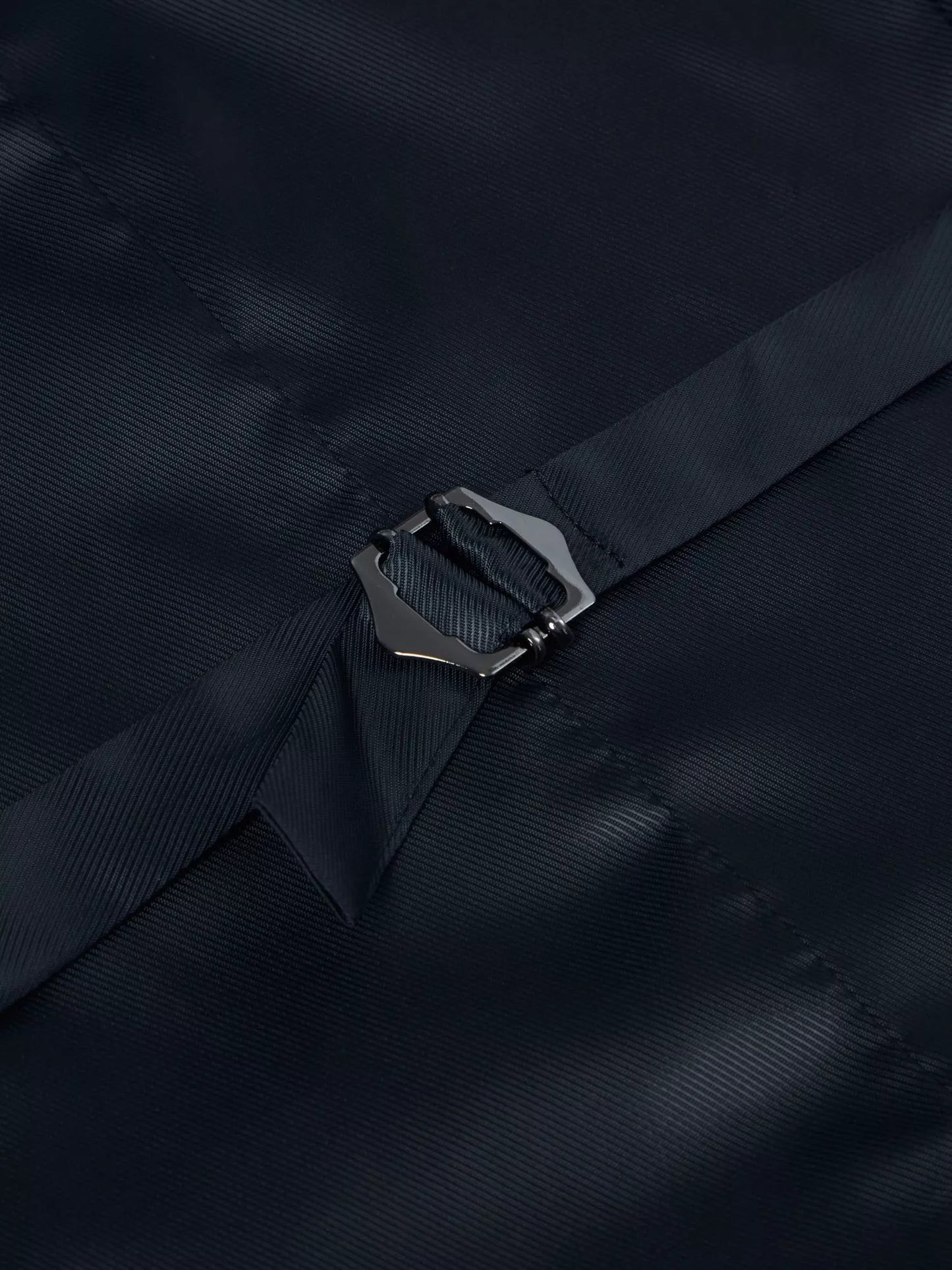 Slim Fit Polyviscose Suit Waistcoat - Black