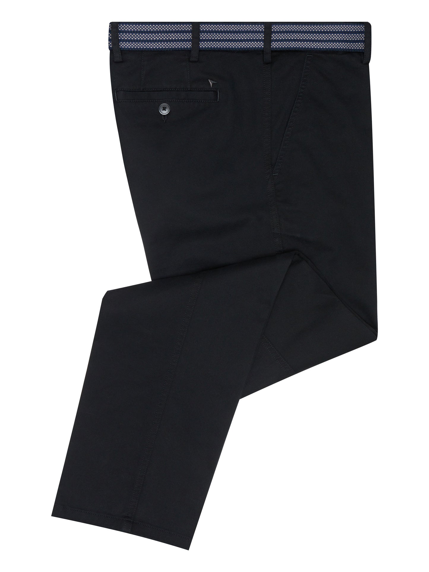 Expandable Waist Straight Leg Chinos - Black