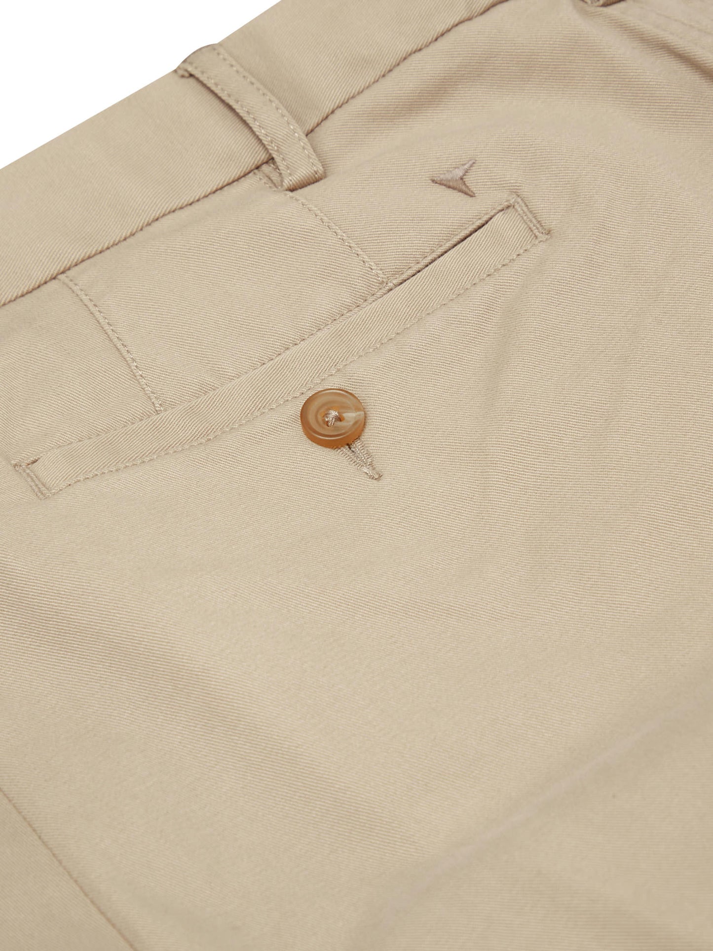 Expandable Waist Tapered Leg Chinos - Beige