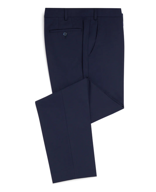 Slim Fit Polyviscose Suit Trousers - French Navy