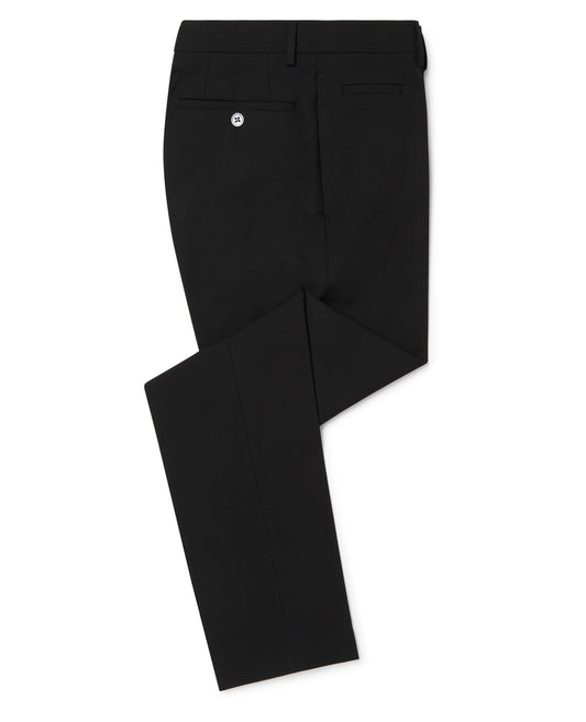Slim Fit Polyviscose Suit Trousers - Black