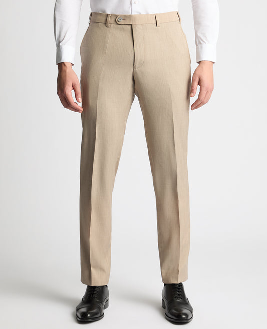 Wool-Rich Slim and Tapered Stone Suit - Trousers