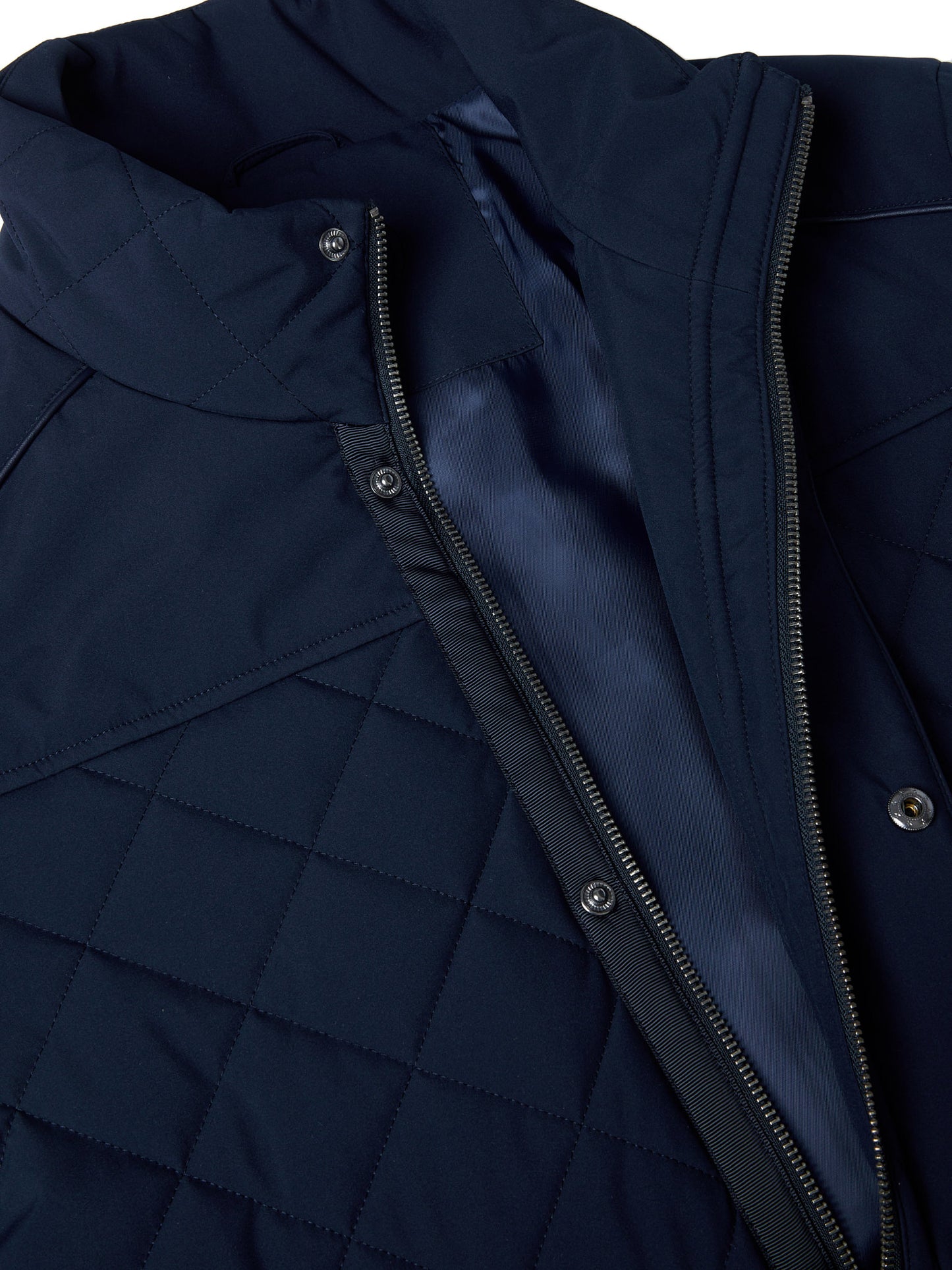 Wilson Smart Qulted Puffer Coat - Navy