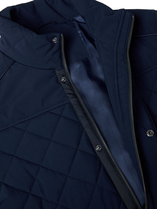 Wilson Smart Qulted Puffer Coat - Navy