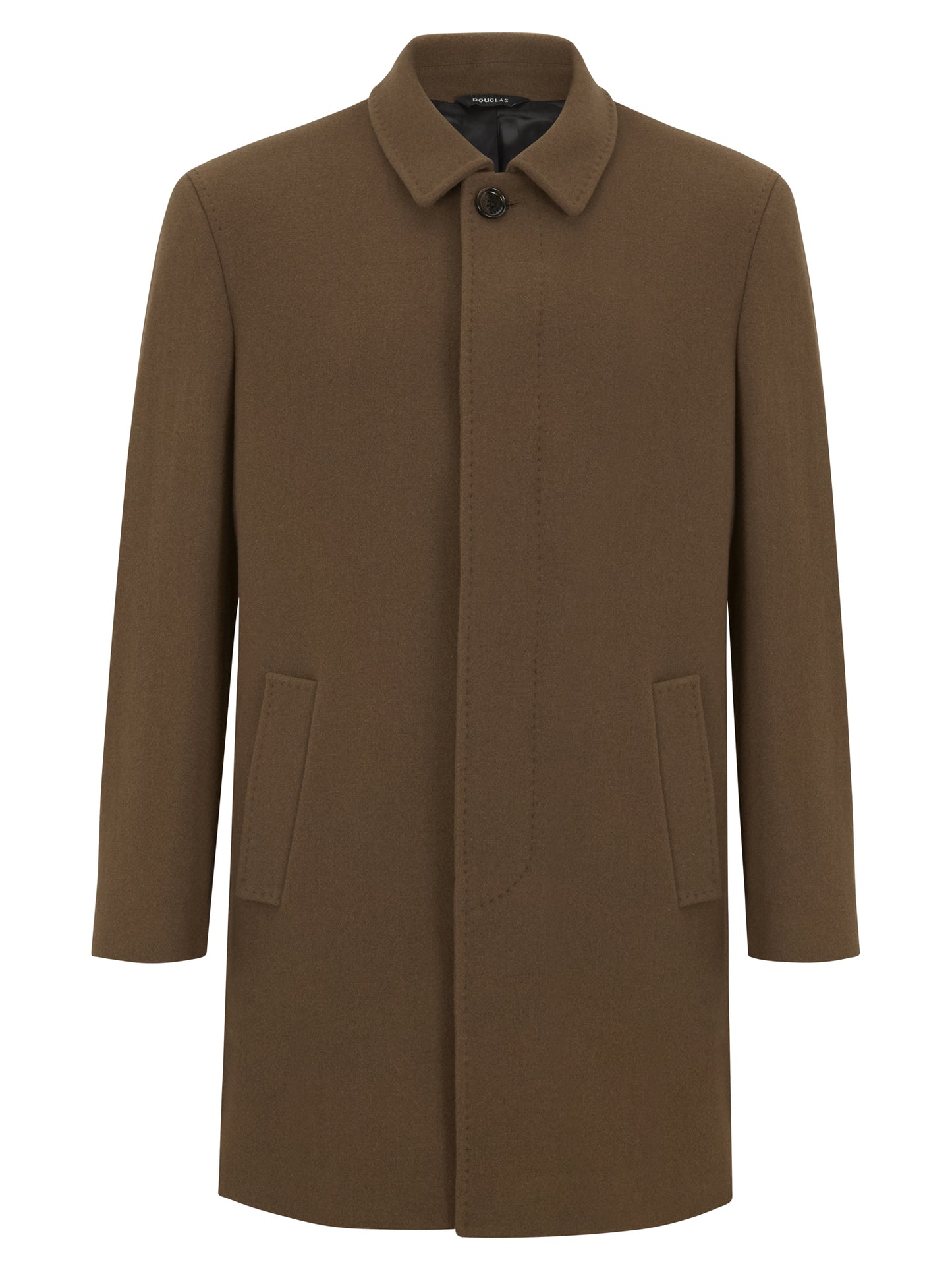 Hemsworth Wool-Rich Short Overcoat - Tabacco