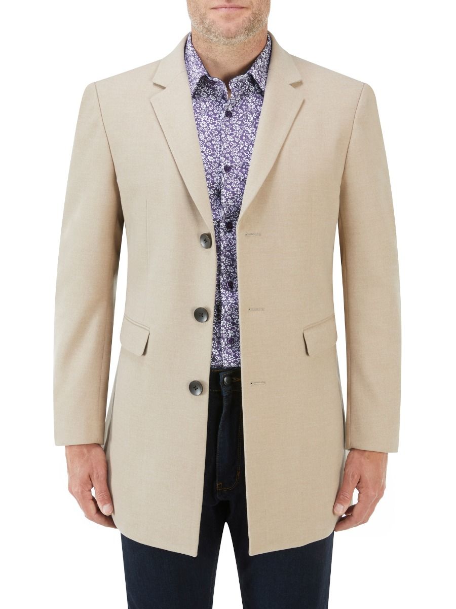 Fairlop 3/4 Overcoat - Oatmeal