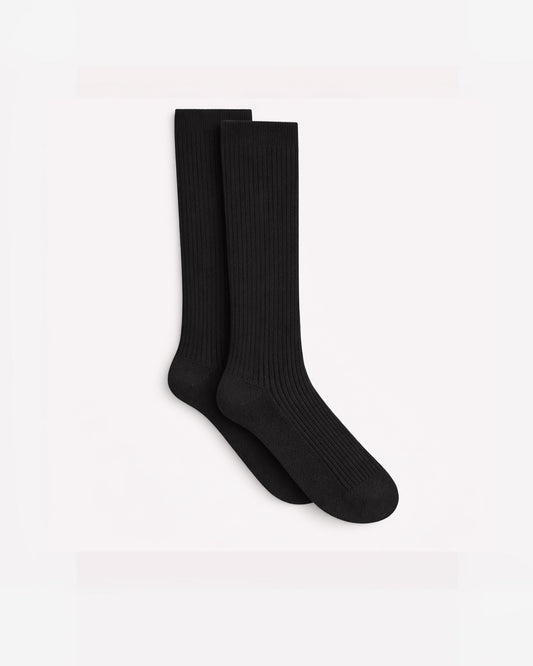 Immaculate™ - HJ77 Long Wool Rich Socks (with Lycra®) - Black