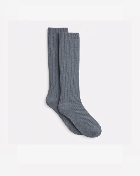 Immaculate™ - HJ77 Long Wool Rich Socks (with Lycra®) - Mid Grey