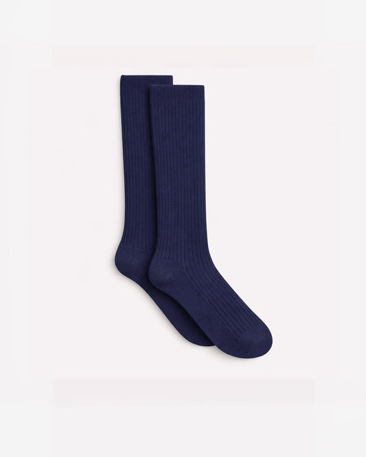 Immaculate™ - HJ77 Long Wool Rich Socks (with Lycra®) - Navy